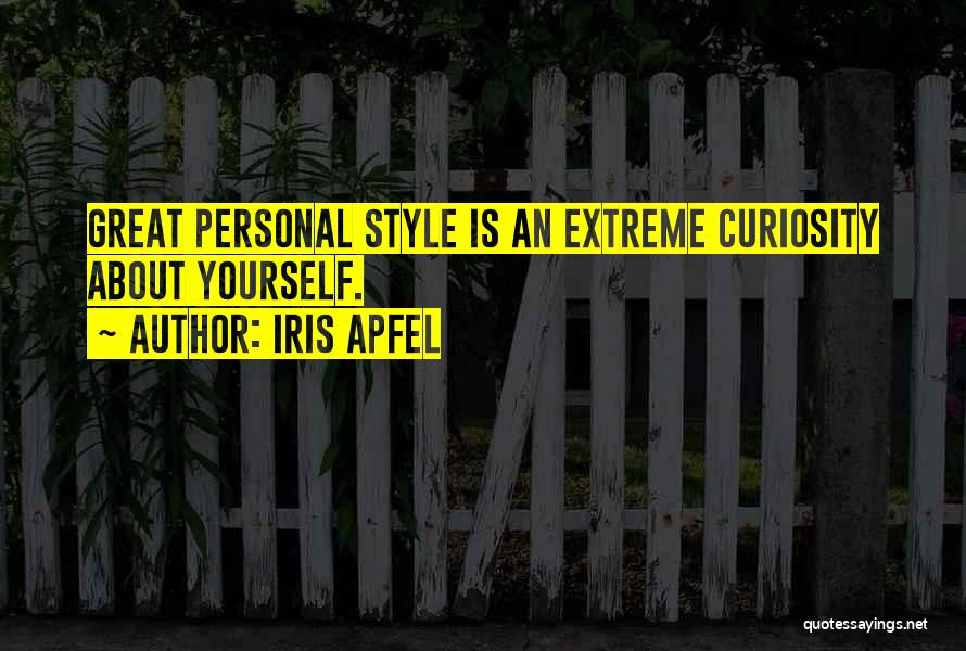 Apfel Quotes By Iris Apfel