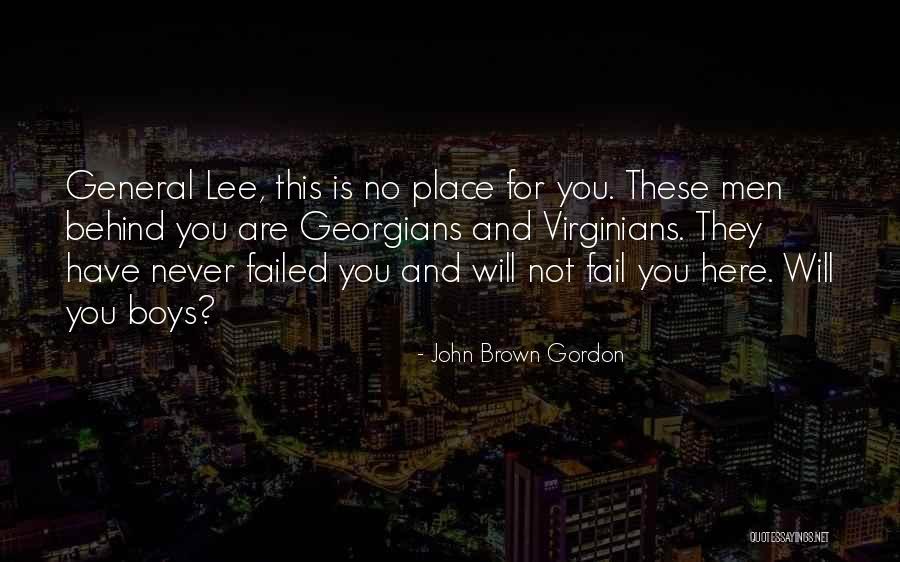 Apollonia Vitelli-corleone Quotes By John Brown Gordon Apollonia Vitelli-corleone Quotes By John Brown Gordon