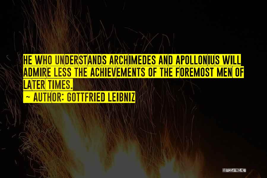 Apollonius Quotes By Gottfried Leibniz
