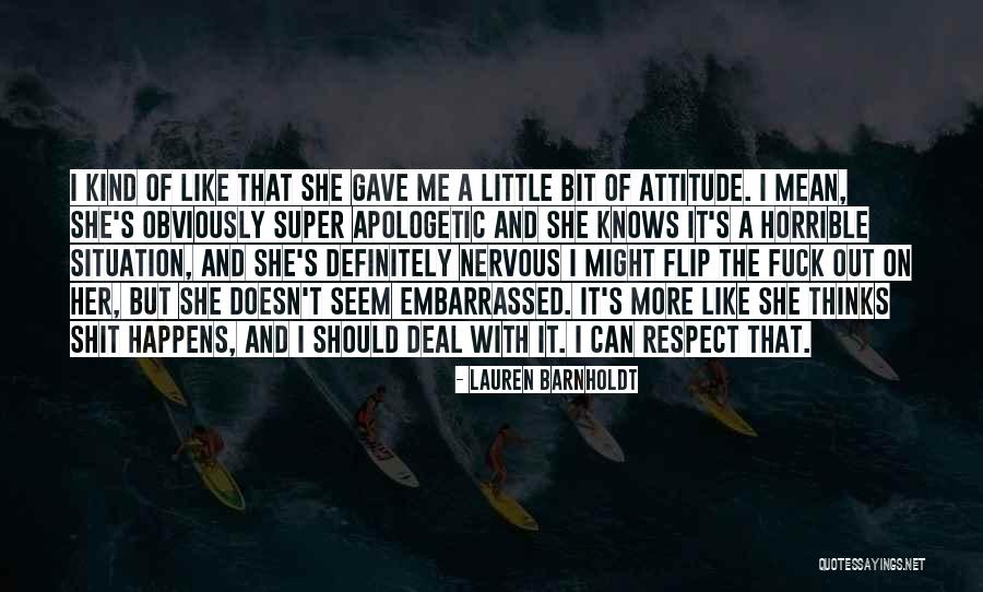 Apologetic Quotes By Lauren Barnholdt Apologetic Quotes By Lauren Barnholdt