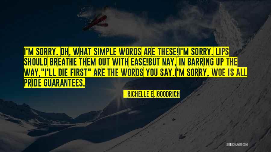 Apologetic Quotes By Richelle E. Goodrich Apologetic Quotes By Richelle E. Goodrich