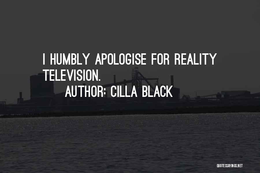 Apologise Quotes By Cilla Black