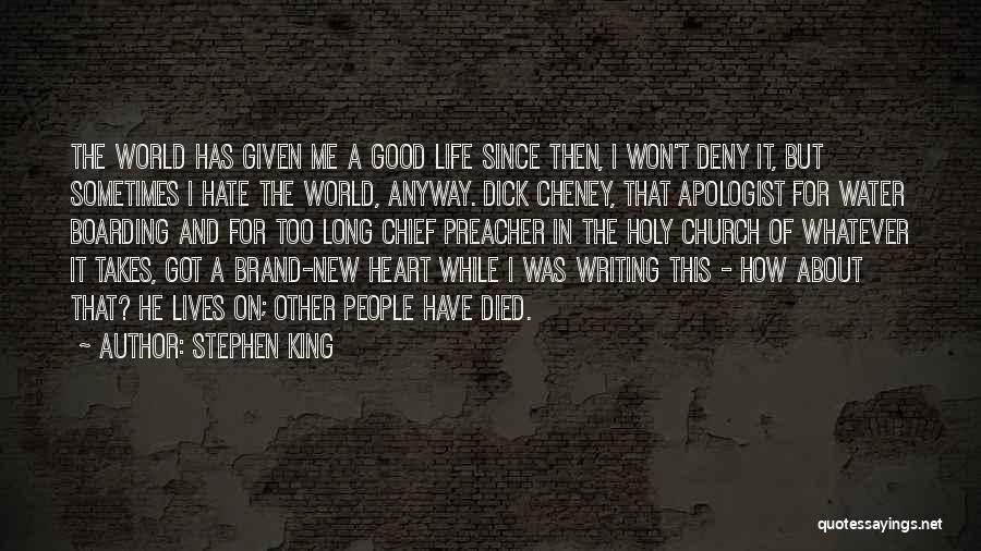 Apologist Quotes By Stephen King