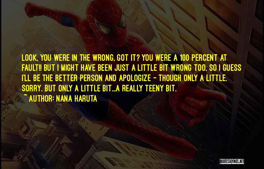 Apologize When You Are Wrong Quotes By Nana Haruta