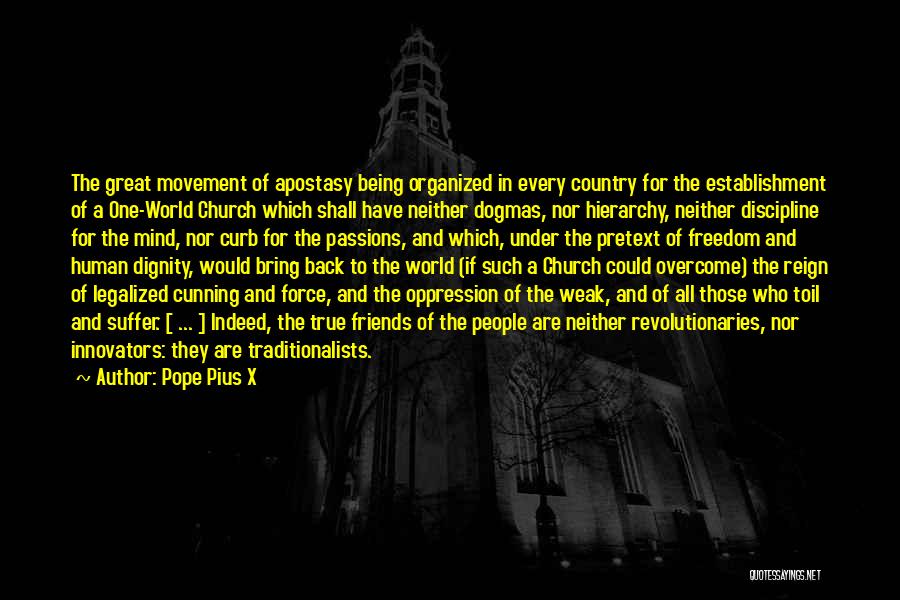 Apostasy Quotes By Pope Pius X