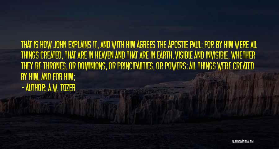 Apostle Paul Quotes By A.W. Tozer