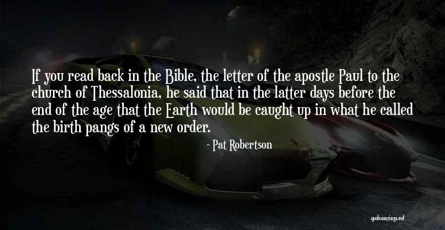 Apostle Paul Quotes By Pat Robertson