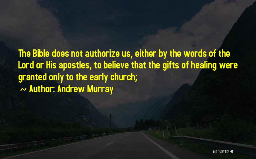 Apostles Quotes By Andrew Murray