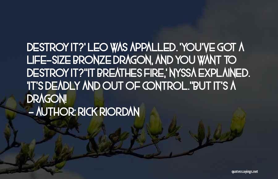 Appalled Quotes By Rick Riordan