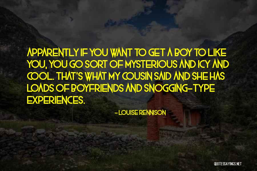 Apparently Boy Quotes By Louise Rennison Apparently Boy Quotes By Louise Rennison