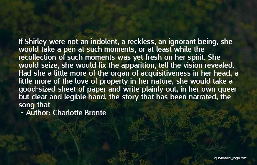 Apparition Quotes By Charlotte Bronte