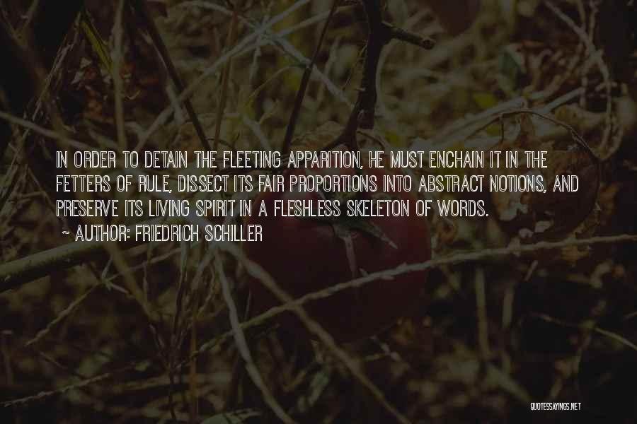 Apparition Quotes By Friedrich Schiller