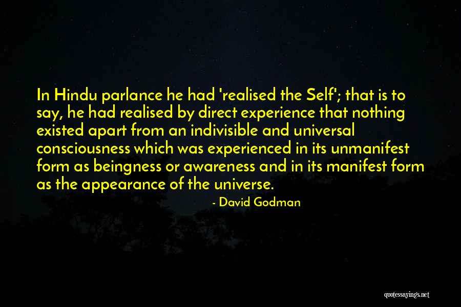 Appearance Of Quotes By David Godman
