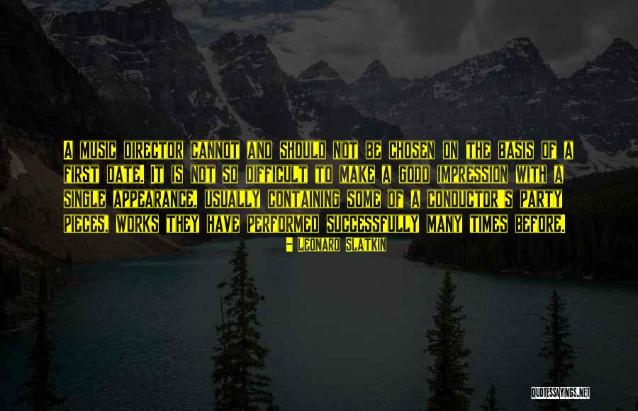 Appearance Of Quotes By Leonard Slatkin