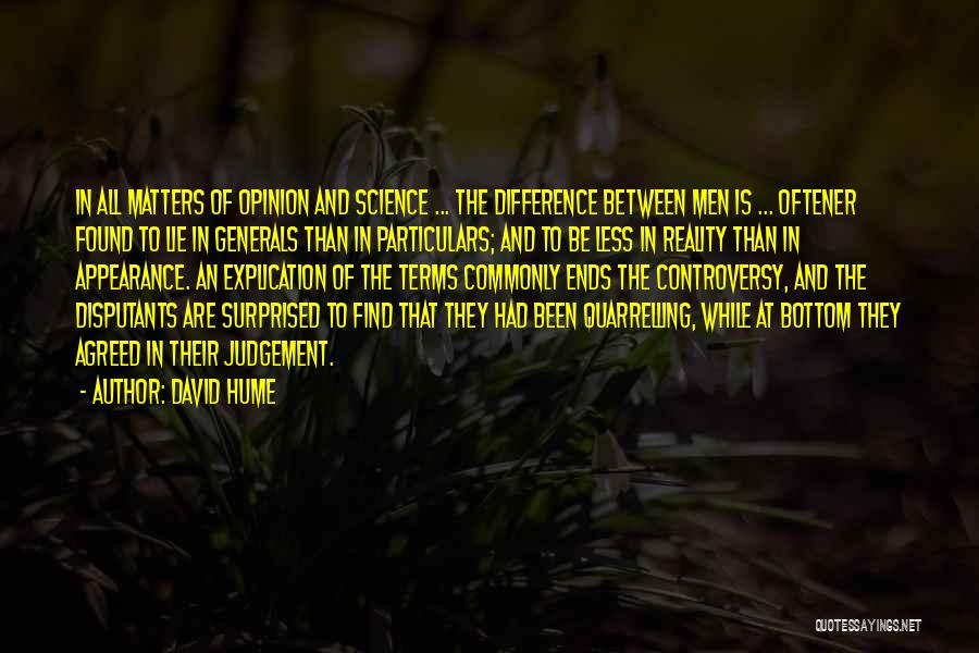 Appearance Versus Reality Quotes By David Hume