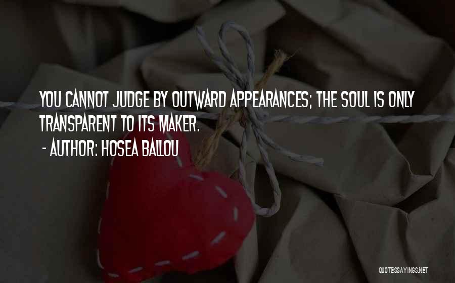 Appearances Quotes By Hosea Ballou