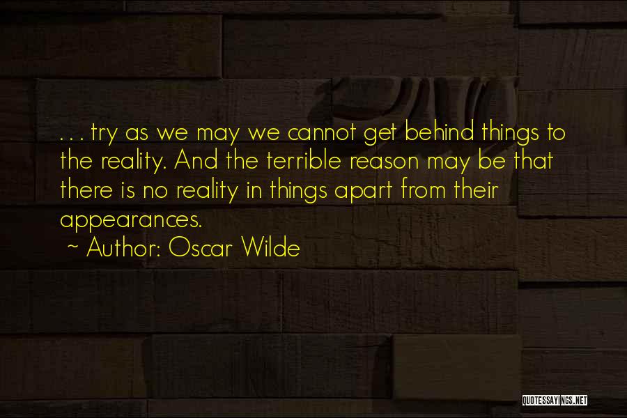 Appearances Quotes By Oscar Wilde