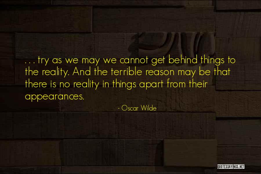 Appearances Quotes By Oscar Wilde