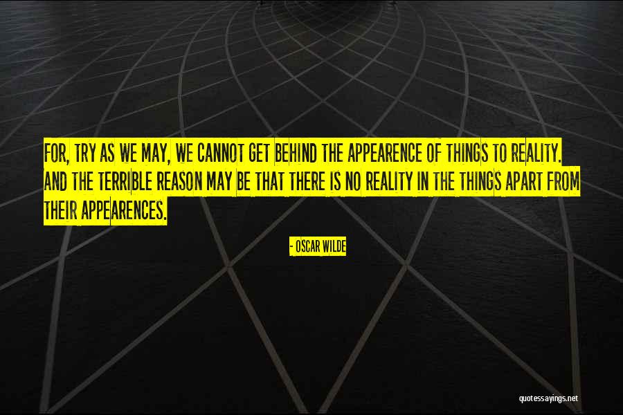 Appearence Quotes By Oscar Wilde Appearence Quotes By Oscar Wilde