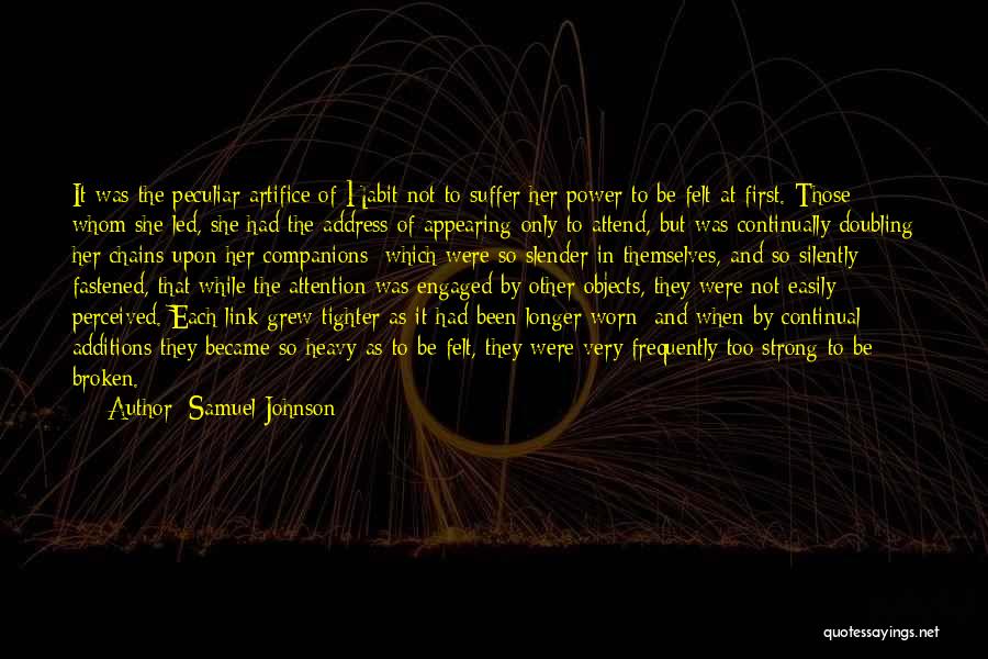 Appearing Strong Quotes By Samuel Johnson