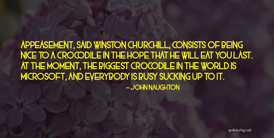 Appeasement Quotes By John Naughton Appeasement Quotes By John Naughton