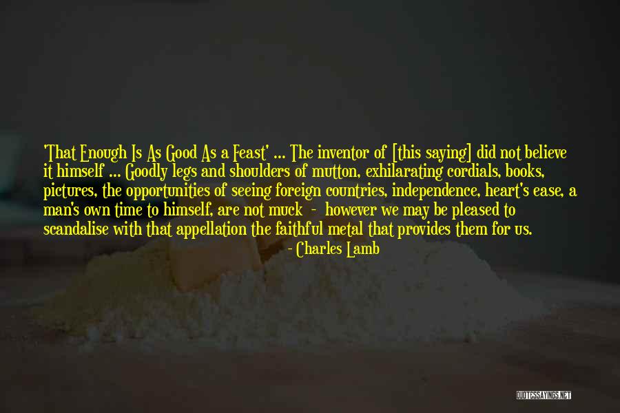 Appellation Quotes By Charles Lamb Appellation Quotes By Charles Lamb