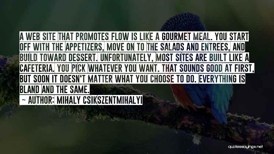 Appetizers Quotes By Mihaly Csikszentmihalyi