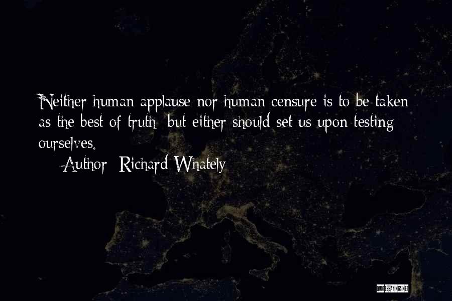 Applause Quotes By Richard Whately