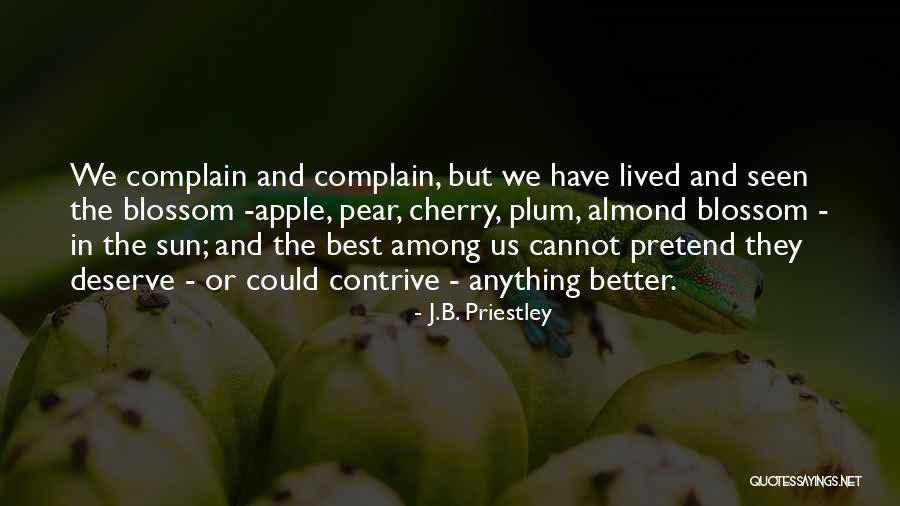 Apple And Pear Quotes By J.B. Priestley