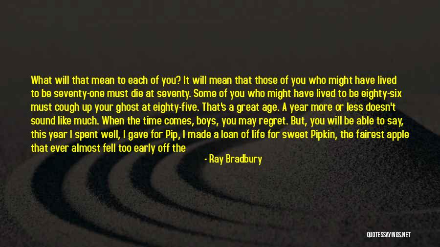 Apple And Tree Quotes By Ray Bradbury