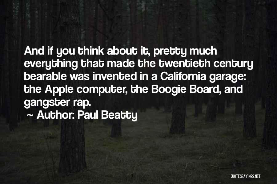 Apple Computer Inc Quotes By Paul Beatty