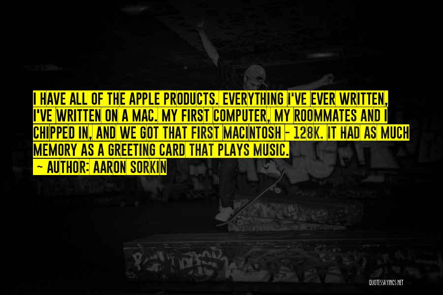 Apple Computer Quotes By Aaron Sorkin