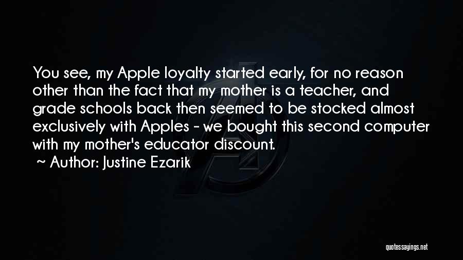 Apple Computer Quotes By Justine Ezarik