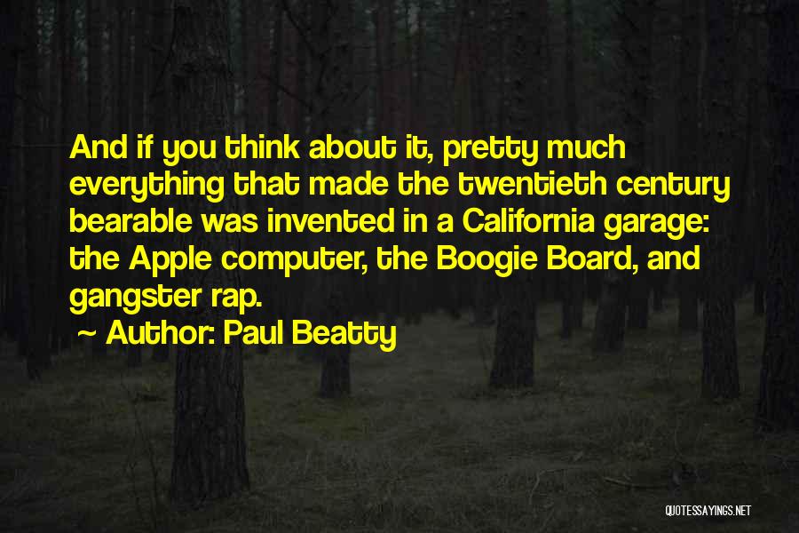 Apple Computer Quotes By Paul Beatty