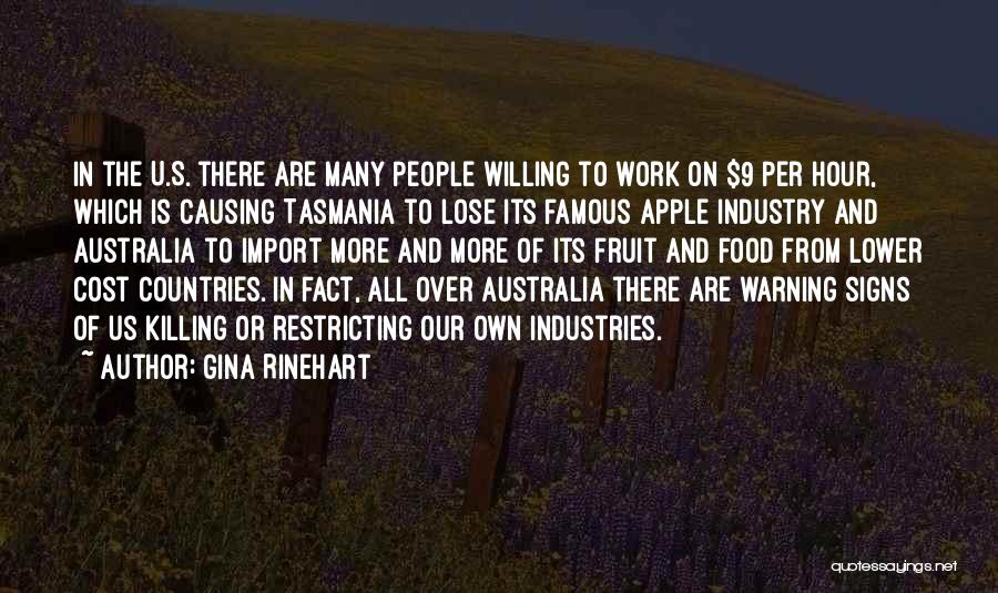 Apple Fruit Quotes By Gina Rinehart