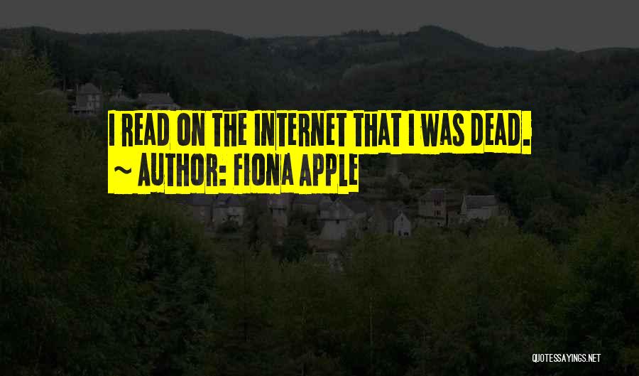 Apple Quotes By Fiona Apple