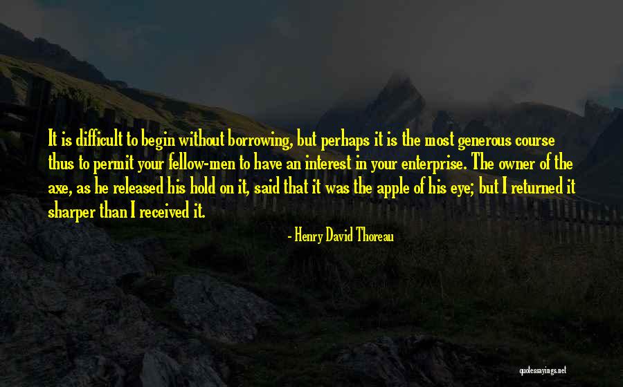 Apple Quotes By Henry David Thoreau