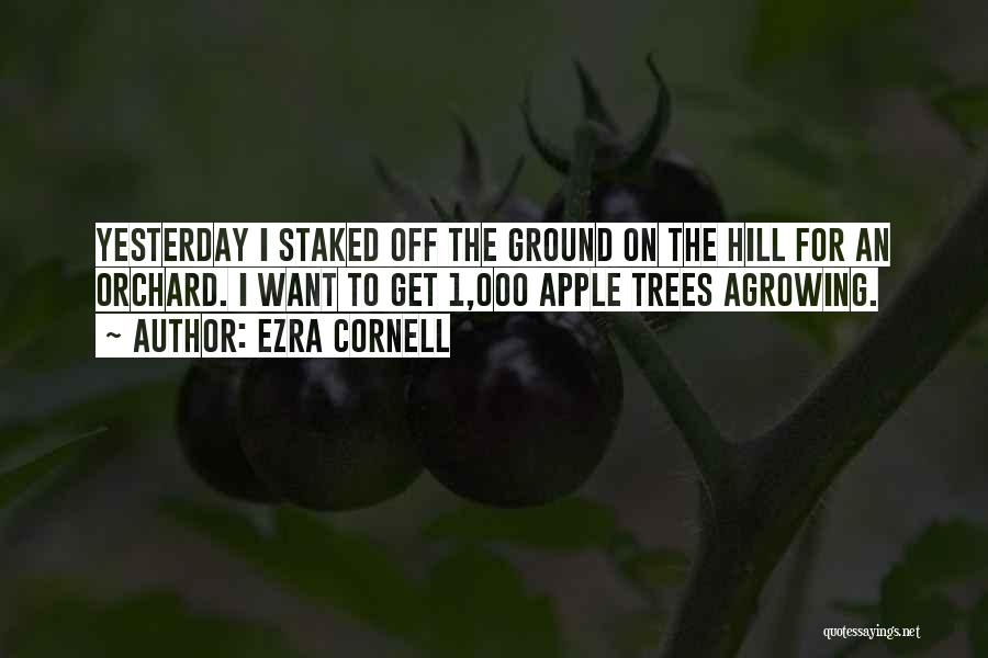 Apple Trees Quotes By Ezra Cornell