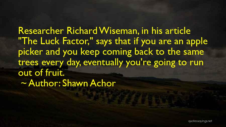 Apple Trees Quotes By Shawn Achor