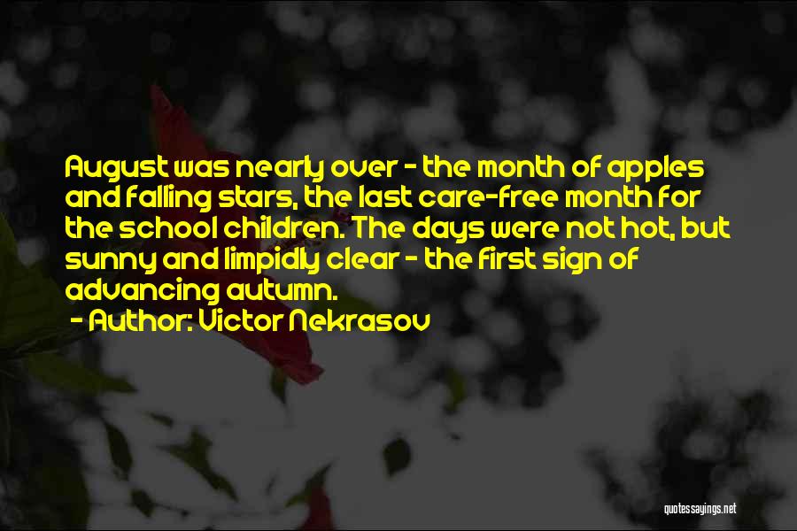 Apples And Autumn Quotes By Victor Nekrasov