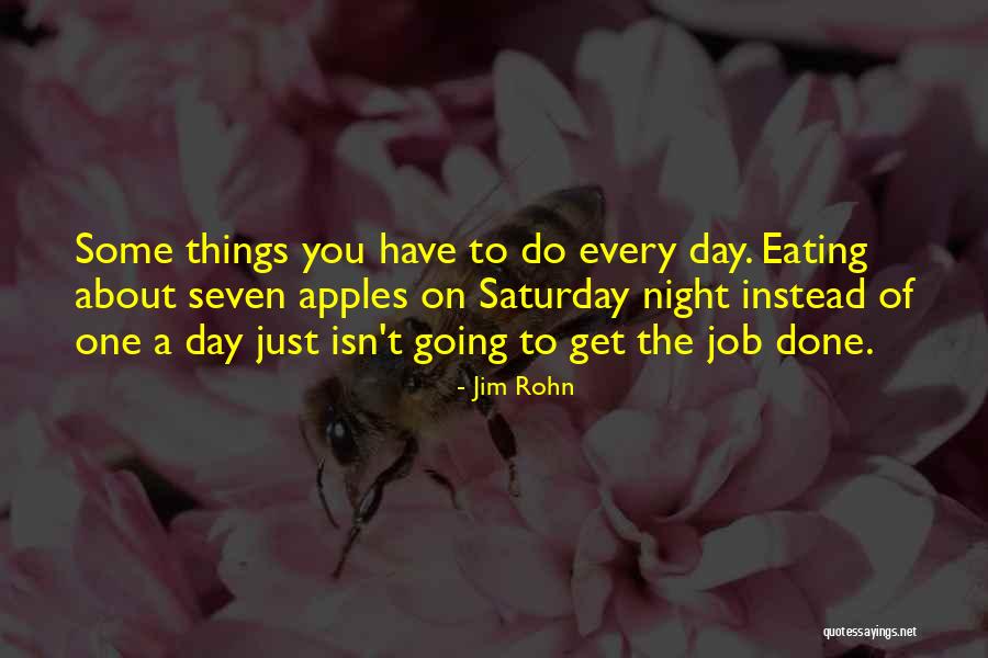 Apples And Health Quotes By Jim Rohn