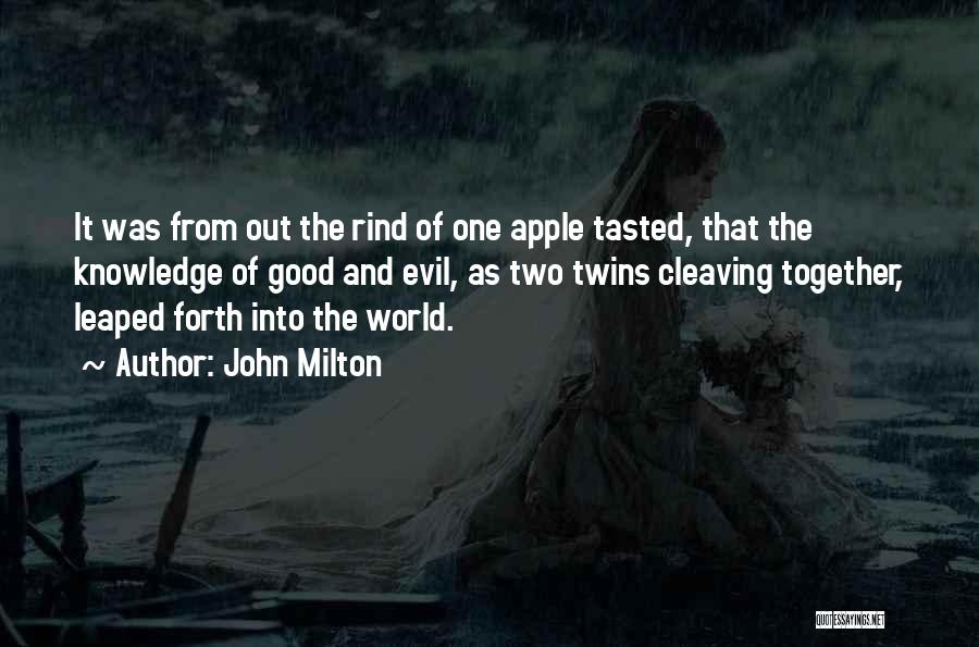 Apples And Knowledge Quotes By John Milton