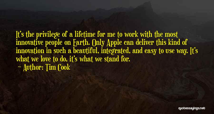 Apples And Love Quotes By Tim Cook
