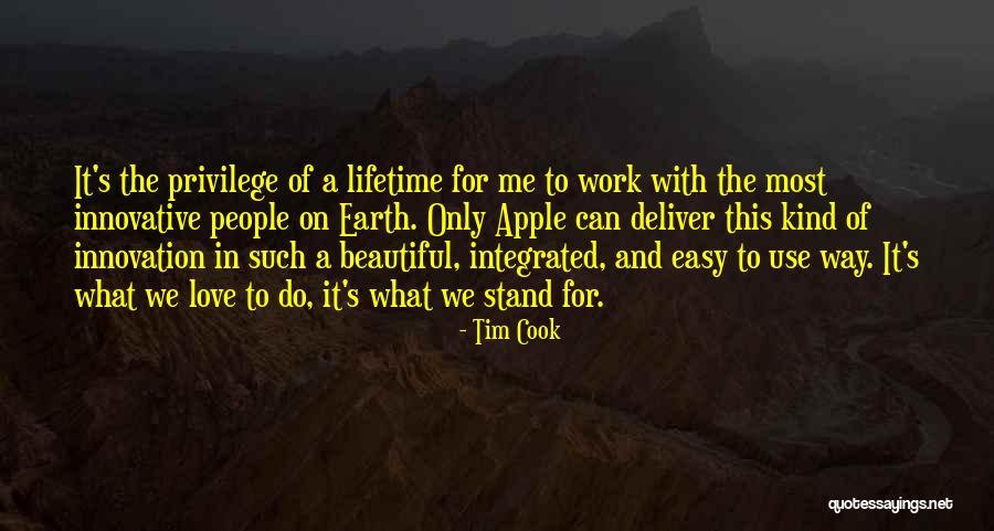 Apples And Love Quotes By Tim Cook