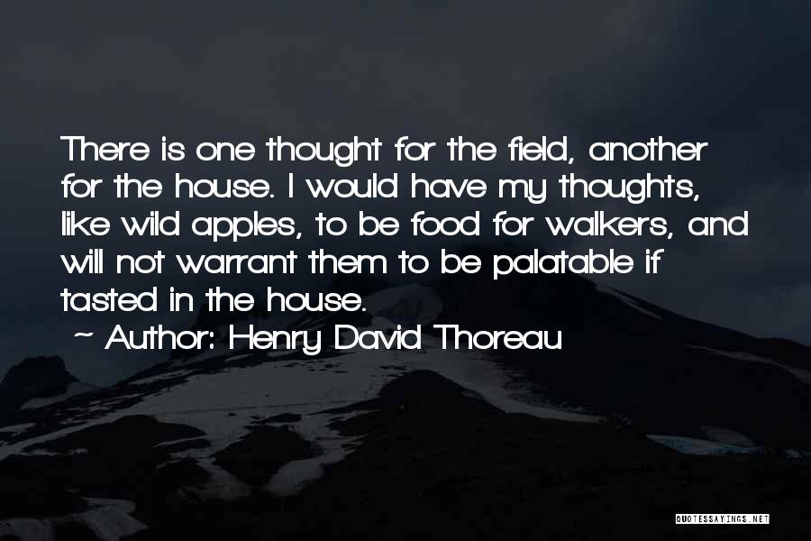 Apples Quotes By Henry David Thoreau