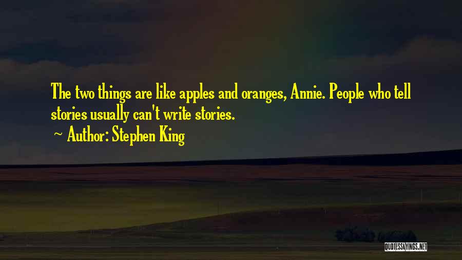 Apples Quotes By Stephen King