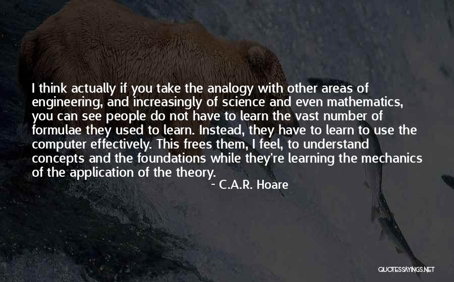 Application Of Learning Quotes By C.A.R. Hoare Application Of Learning Quotes By C.A.R. Hoare