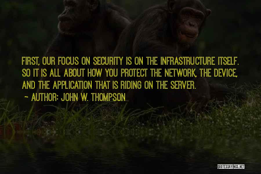 Application Security Quotes By John W. Thompson