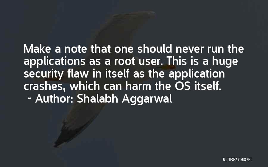 Application Security Quotes By Shalabh Aggarwal