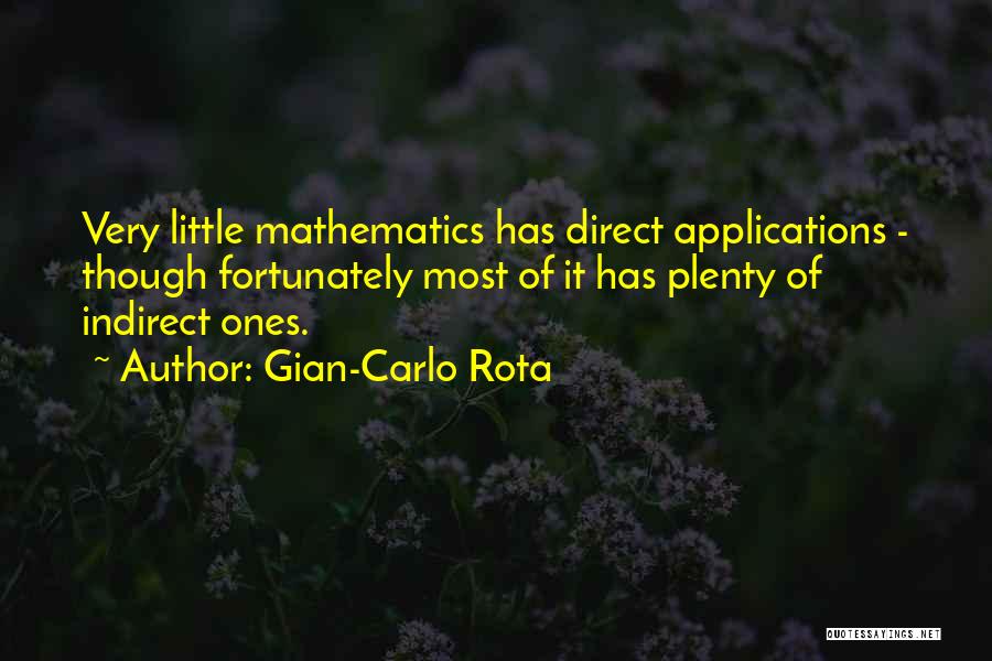 Applications Of Mathematics Quotes By Gian-Carlo Rota